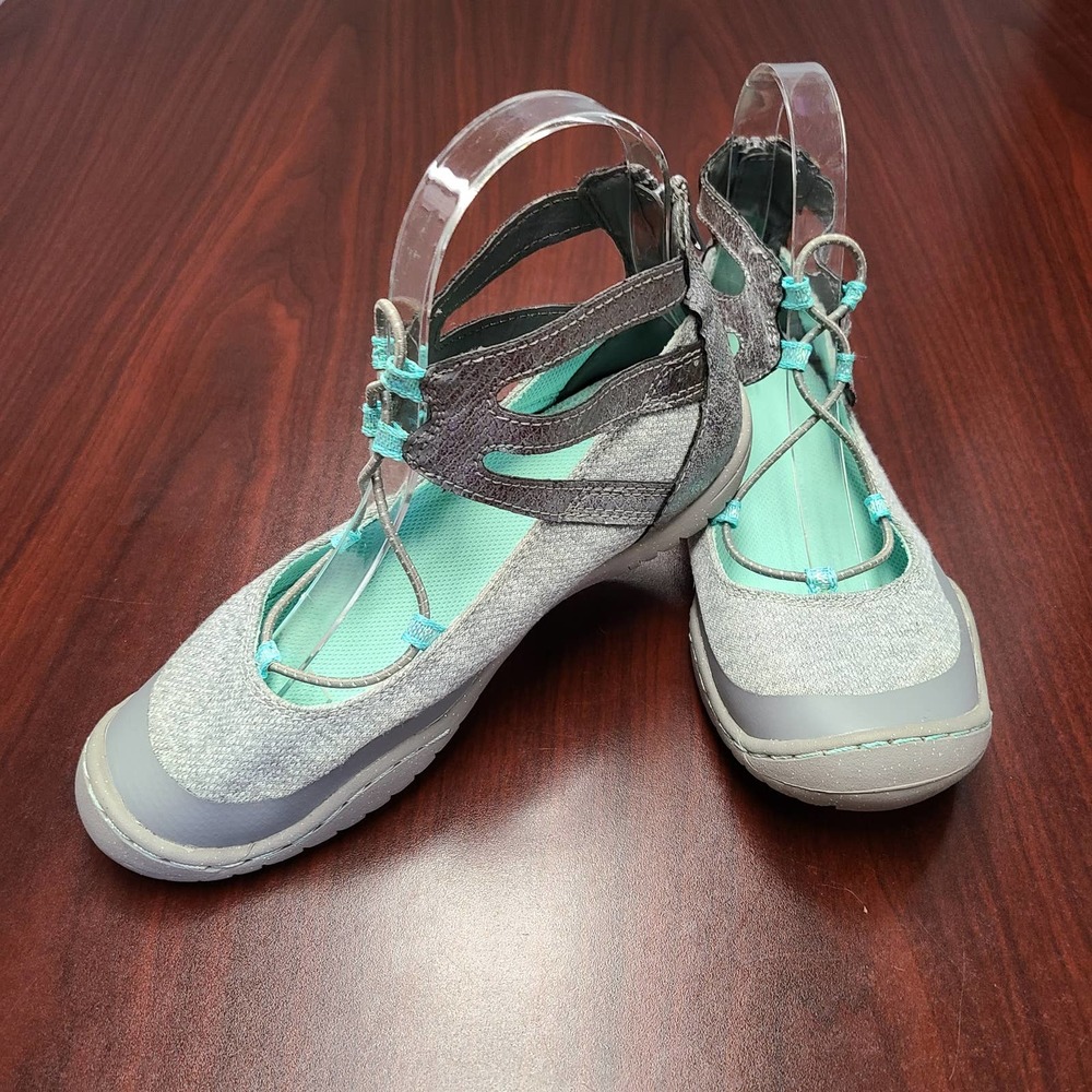 JambuKD Pythera Outdoor Gladiator Mary Jane Ballet Flats Girl's Size 4